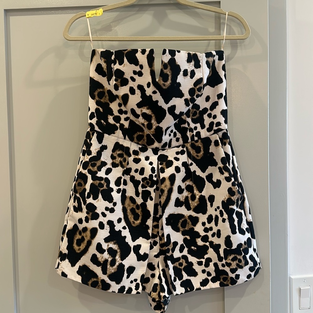 Topshop Leopard Romper